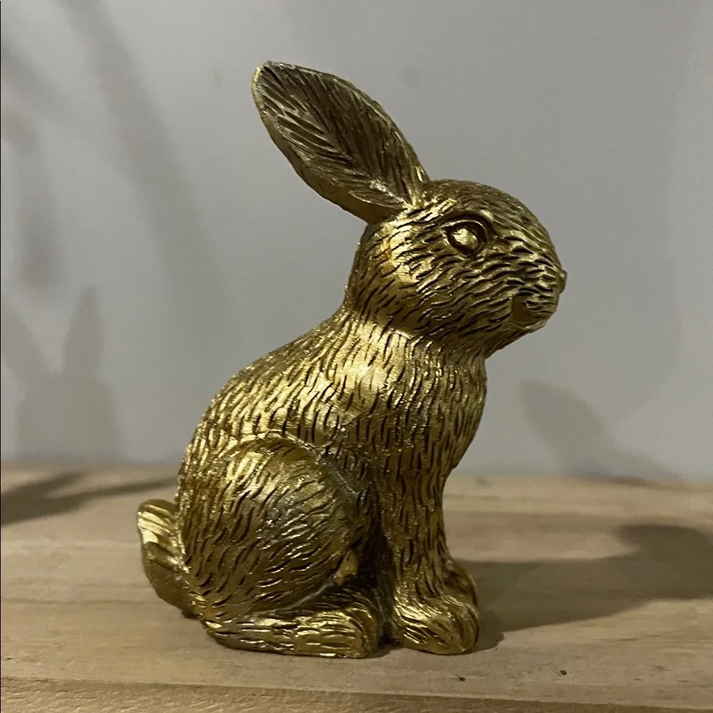 Target bullseye playground Gold Resin Bunny Easter Spring Decor 2026 Set of 2